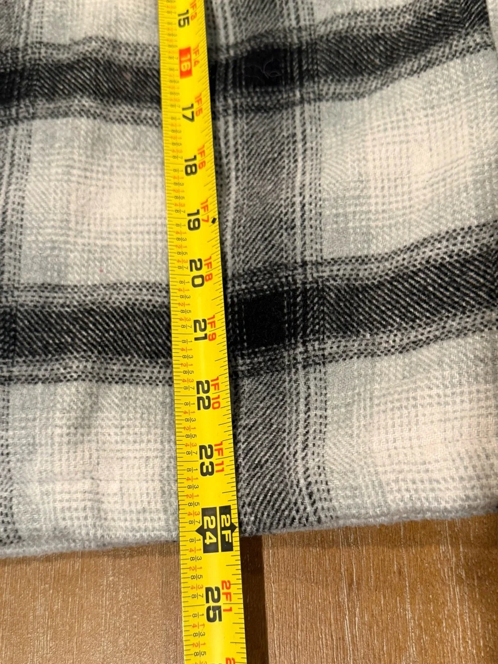 Zara Kids Overshirt Shacket w/Built In Black Hoodie Black White Plaid Size 11/12